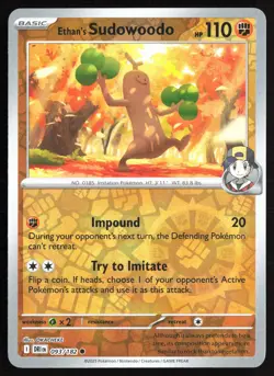 Pokemon TCG - Ethan's Sudowoodo Reverse Holo SV10: Destined Rivals 093/182 NM - Image 1
