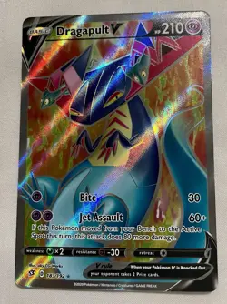 Pokemon Dragapult V 183/192 Rebel Clash Ultra Rare Full Art Holo English 210 - Image 1