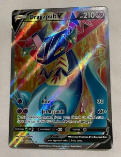 Pokemon Dragapult V 183/192 Rebel Clash Ultra Rare Full Art Holo English 210 - Image 3