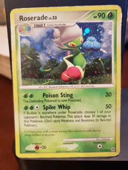 Roserade - 13/130 - Holo Rare MP Pokemon Diamond & Pearl base set 2007 - Image 1