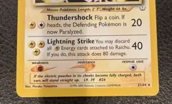Raichu - 21/64 Neo Revelation Rare Pokemon - NM/LP - Image 5