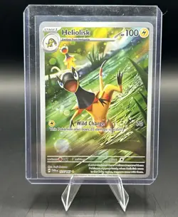 Pokemon TCG Sv06 Twilight Masquerade Heliolisk 177/167 IR Holo Full Art - Image 1