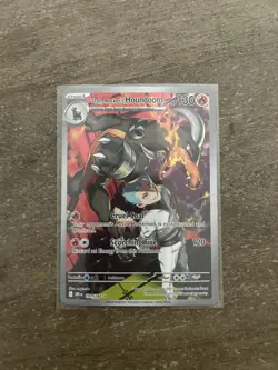 Pokemon TCG Team Rocket's Houndoom 156/132 Holo Full Art English - Image 1