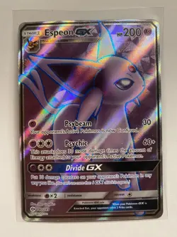 Pokemon TCG Espeon GX 140/149 SM Base Set Ultra Rare Full Art Holo 2017 NM - Image 1