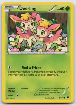 Deerling 8/124 Fates Collide Pokemon NM Common - Image 1
