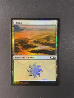 Plains - 264 - Foil - Magic 2019 - Magic the Gathering - MTG - Image 1