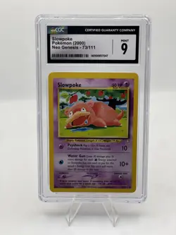 Slowpoke Pokemon 2000 Neo Genesis 73/111 CGC 9 MINT TCG - Image 1