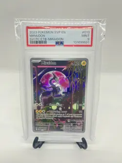 2023 POKEMON Miraidon SVP013 Pokemon Center Stamp ETB Promo PSA MINT 9 Base - Image 1
