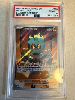 Marshadow Pokemon Meg En-Mega Evolution 146 Gem Mint PSA 10 - Image 1