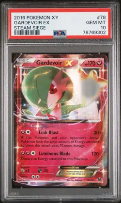 Pokemon Gardevoir EX Steam Siege Holo Ultra Rare 78/114 PSA 10 LOW POP - Image 1
