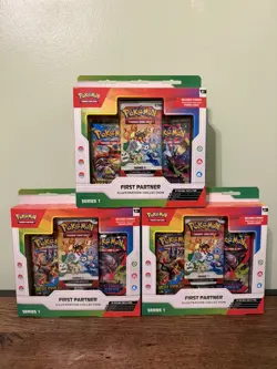 Pokemon First Partner Illustration Collection Set of 3 - Sealed - Image 1