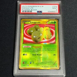 Pokemon TCG - Exeggcute Secret Rare 102/101 B&W Plasma Blast 2013 PSA 9 - Image 1
