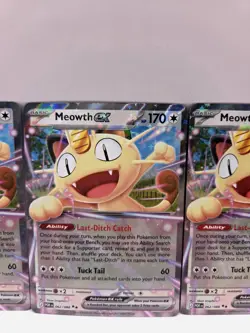 Pokemon TCG Meowth EX Perfect Order 62/88 Near Mint - Image 3