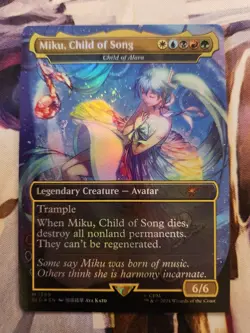 MTG Secret Lair Drop - Hatsune Miku - Child Of Alara - English, FOIL NM - Image 1