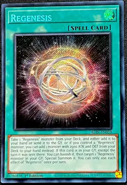 Yu-Gi-Oh! - Regenesis - (ALIN-EN059) 1st Edition, Secret Rare, NM - Image 1