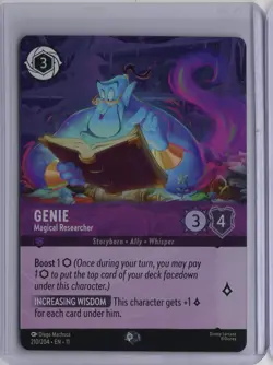 GENIE Epic! DISNEY LORCANA Winterspell MAGICAL RESEARCHER 210/204 - Image 1