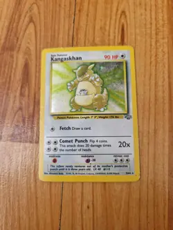 RARE HOLO KANGASKHAN 5/64 ORIGINAL JUNGLE SET POKEMON CARD WOTC - Image 1