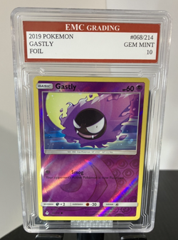 GASTLY FOIL 2019 Pokemon RARE #068/214 Card GRADED 10 MINT - Image 1