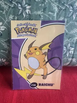 Raichu #26 - 2000 Danone Pokemon Stadium Tip Card - Image 1