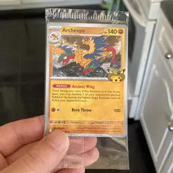 Pokemon TCG Archeops Field Museum Promo Card SEALED IN HAND - Image 1