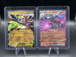 Pokemon Mega Zygarde EX 047/088 & Salazzle EX 016/088 Holo Card Lot (2) - Image 1