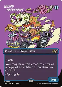 Waxen Shapethief (Borderless) - Aetherdrift - Magic The Gathering - MTG - Image 1