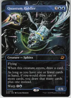 MTG TCG Quantum Riddler (Borderless) M Edge of Eternities 305 - Image 1