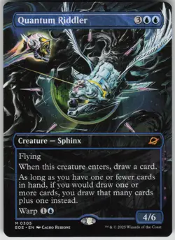 MTG TCG Quantum Riddler (Borderless) M Edge of Eternities 305 - Image 1