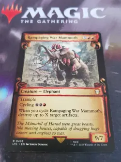 Mtg. Rampaging War Mammoth. Showcase Scrolls. Lord of the Rings. Nm - Image 1