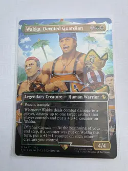 Wakka, Devoted Guardian MTG Borderless (Chocobo Track Foil) Final Fantasy Rare - Image 2
