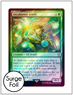 Incubation Druid, Surge Foil, Final Fantasy Commander, Magic MTG NM - Image 1