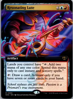Resonating Lute (Extended Art) R Secrets of Strixhaven 355 NM - Image 1