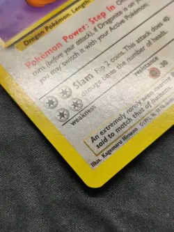 Pokemon TCG: 1999-2000 Red Logo Fossil Dragonite - Australian Print - NM - Image 3