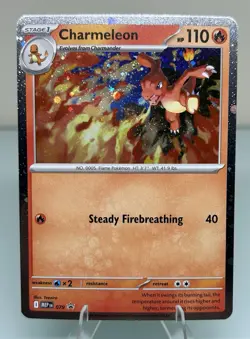 Pokemon TCG Chaos Rising Charmeleon 079 Promo Cosmos Holo English - Image 1