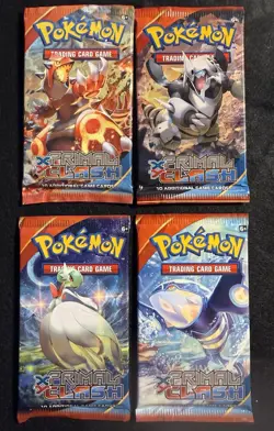 Pokemon XY PRIMAL CLASH Booster Pack x4 ART SET Unweighed & Untampered - Image 1