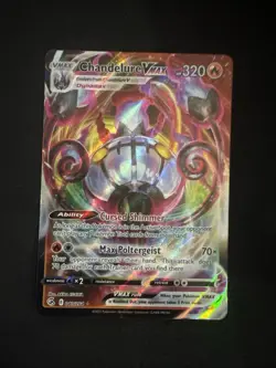 Chandelure VMAX 040/264 Holo Rare VMAX Fusion Strike Pokemon NM/M - Image 1