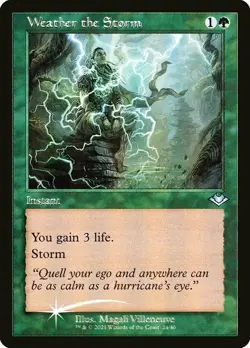 NM-Mint, English MTG Foil Weather the Storm - Foil - Retro Frame Modern Horizons - Image 1