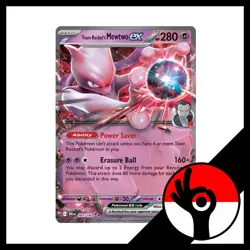 Pokemon TCG: Destined Rivals - 081/182 - Team Rocket's Mewtwo Ex - Image 1