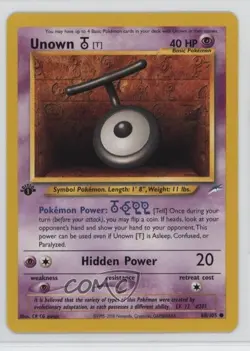 Unown 1st Ed. Pokemon Neo Destiny #88 2002 - Image 1