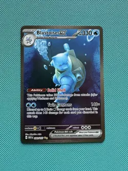 Pokemon Blastoise EX 202/165 Special Illustration Rare 151 English Edition - Image 1