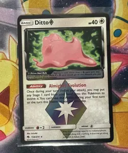 Pokemon TCG SM - Lost Thunder #154/214 Ditto Prism Star - Image 1