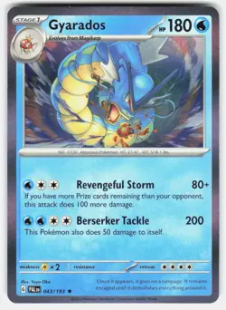 GYARADOS 043/193 RARE PALDEA EVOLVED POKEMON HOLO NM/M - Image 1