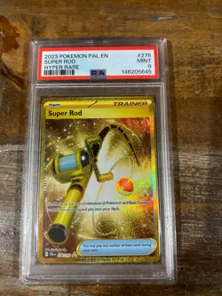 POKEMON 2023 Paldea Evolved Hyper Rare SUPER ROD #276 PSA 9 Mint RARE - Image 1