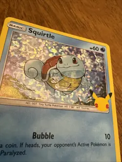 Pokemon McDonald’s Squirtle 25th Anniversary Holo Foil 17/25 - Image 3