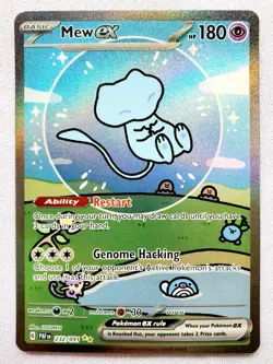 POKEMON BUBBLE MEW EX #232 PALDEAN FATES Special Illustration Rare Holo SIR NM+ - Image 1