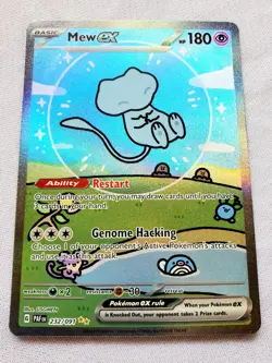 POKEMON BUBBLE MEW EX #232 PALDEAN FATES Special Illustration Rare Holo SIR NM+ - Image 3