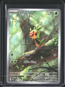 Chespin 087/086 Shiny Rare ME04: Chaos Rising Pokemon NM/M - Image 1