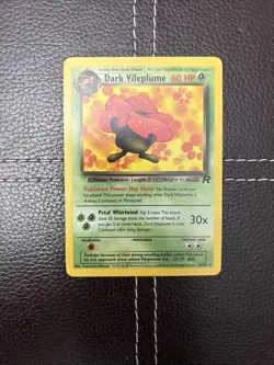 Pokemon TCG - Dark Vileplume - 30/82 - Unlimited Team Rocket - LP Rare (2000) - Image 1