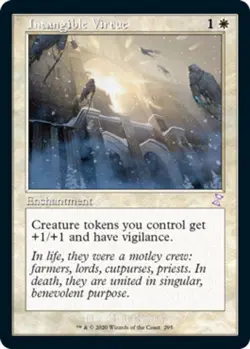 Light Play, English MTG Foil Intangible Virtue - Foil Time Spiral Remastered Mag - Image 1