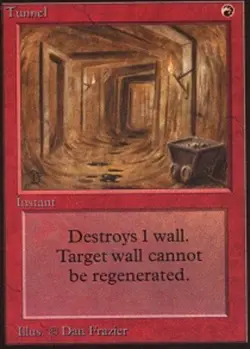 Moderate Play, English MTG Regular Tunnel Beta Magic the Gathering - Image 1